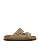 GALIA LEATHER DRESS TAUPE