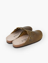 RIVA OILED LEATHER KAKI WOMAN