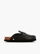 LOIS EMBOSSED LEATHER BLACK
