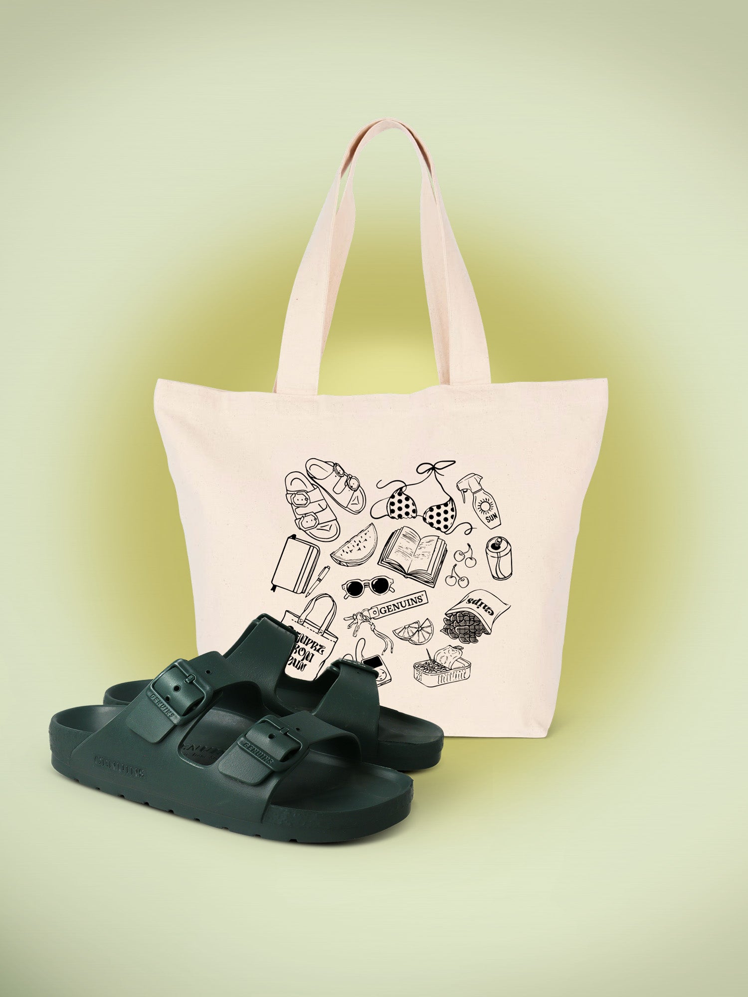 PACK TOTE + H2O KAKI MAN