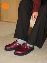 RIVA VEGAN STUDS BURGUNDY