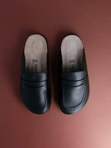 LOIS EMBOSSED LEATHER BLACK